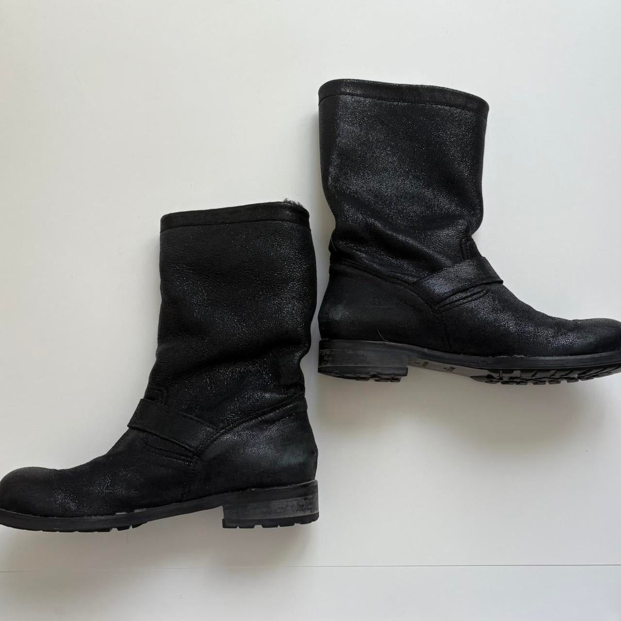 Jimmy Choo Suede Moto Boots