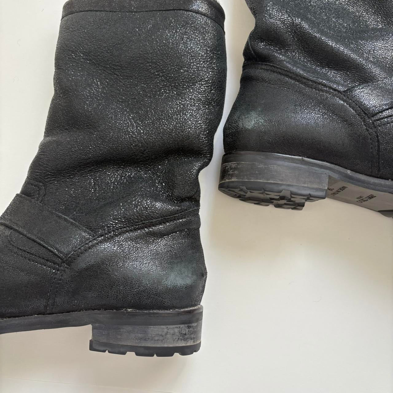 Jimmy Choo Suede Moto Boots