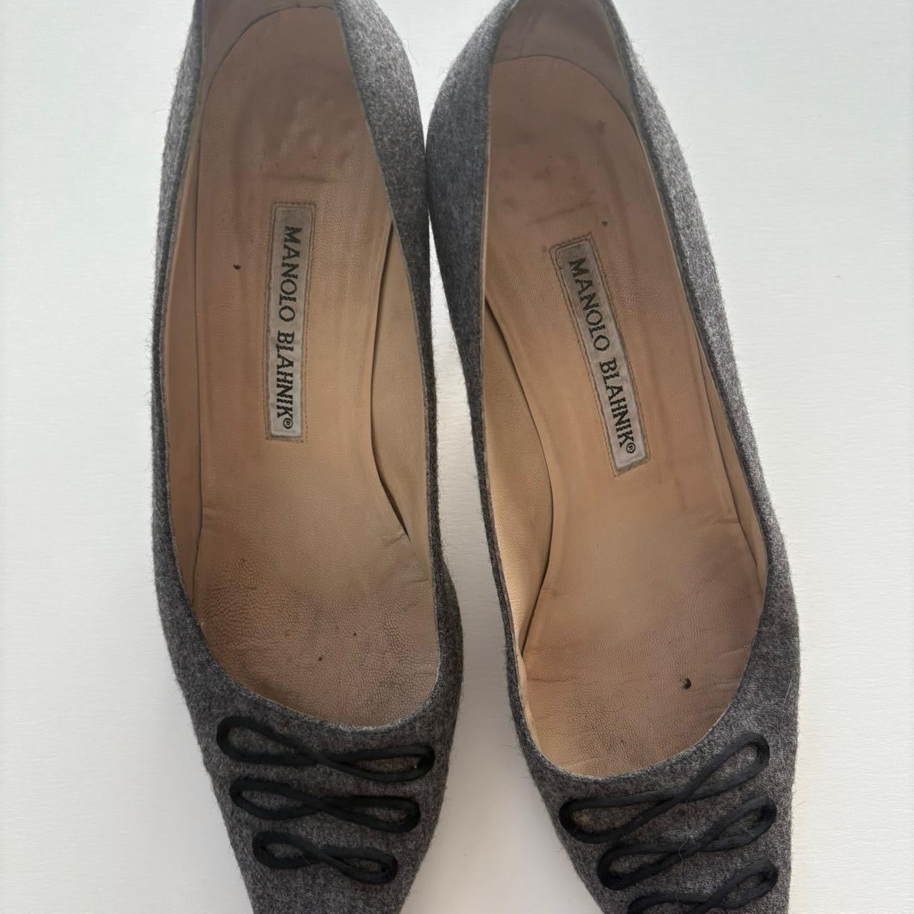 Manolo Blahnik Suede Kitten Heels