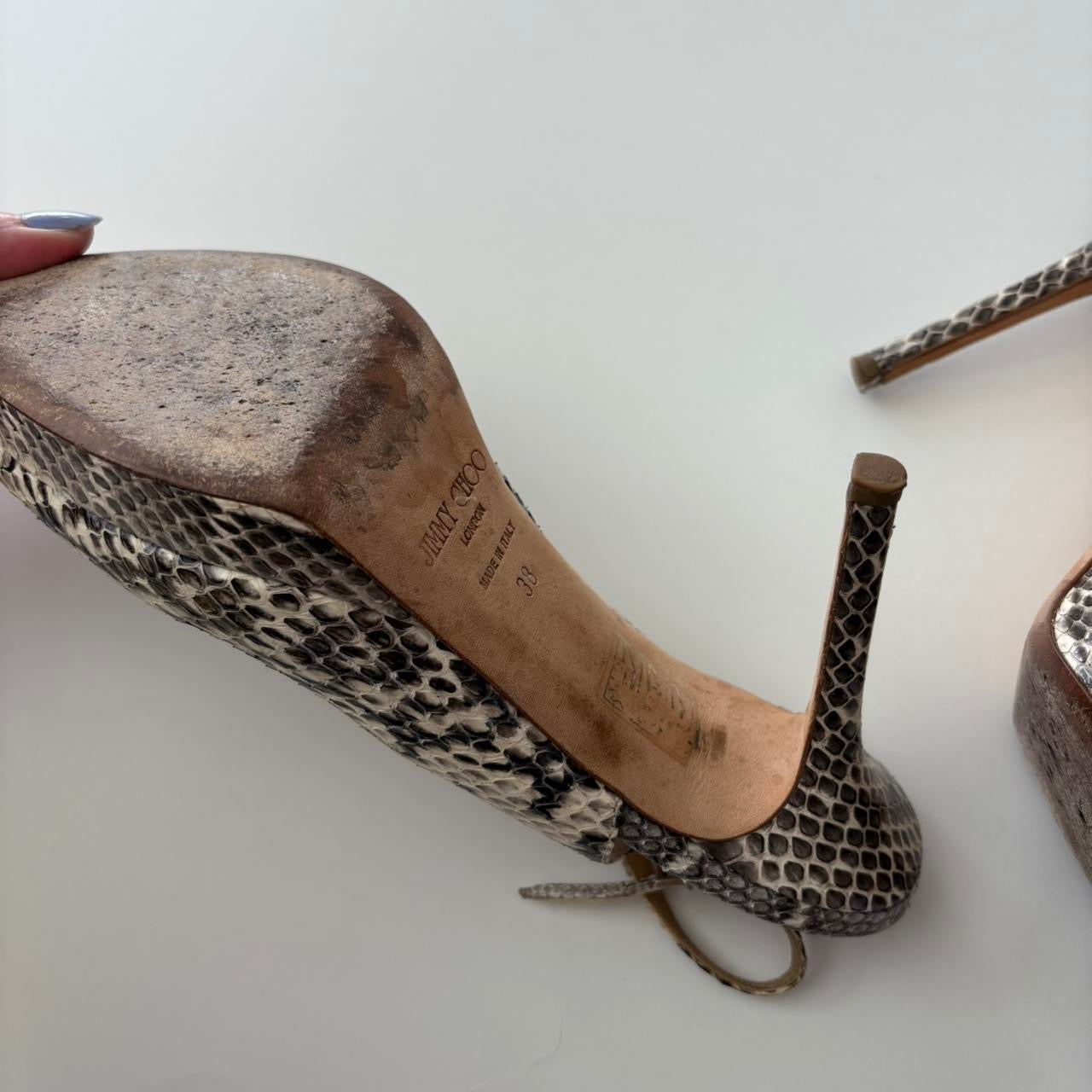 Jimmy Choo Snakeskin Heels