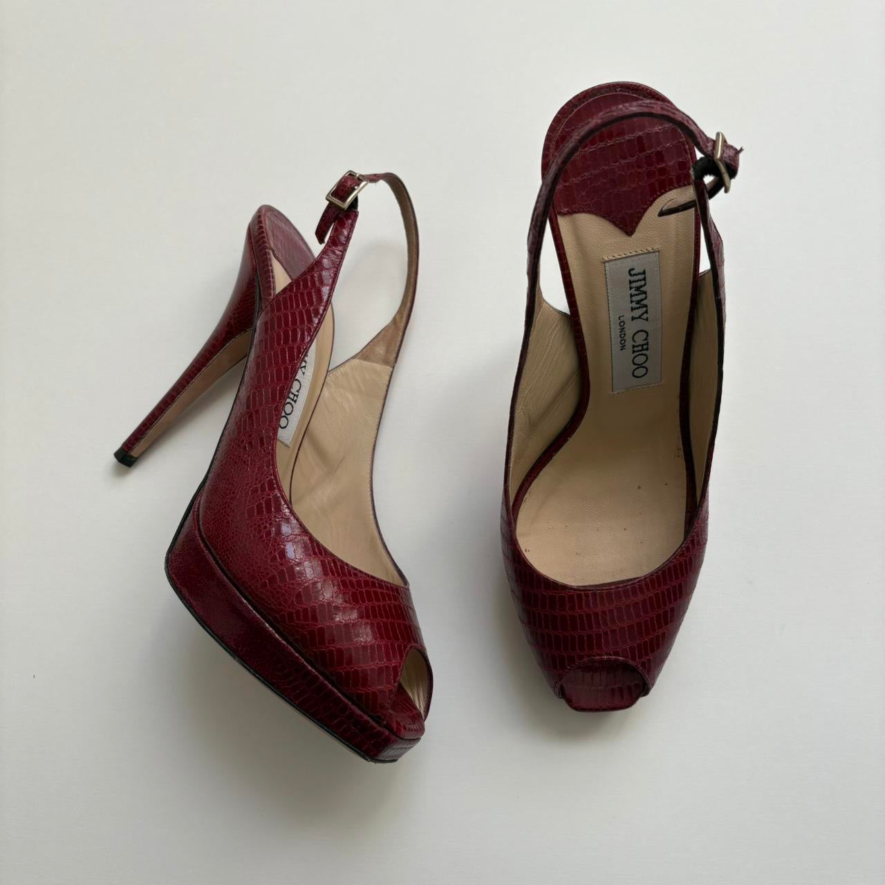 Jimmy Choo Peep Toe Heels